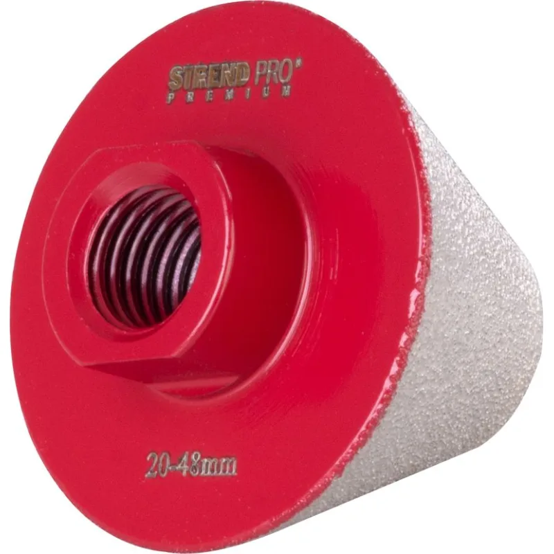 Fréza Strend Pro Premium DCB14, 20-48 mm, M14, korunka, tupý kužeľ, na opracovanie dier, diamant, professional
