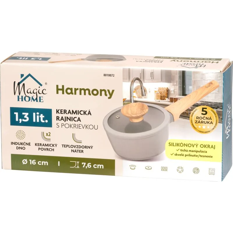 Rajnica MagicHome Harmony, so sklenenou pokrievkou, 16 cm