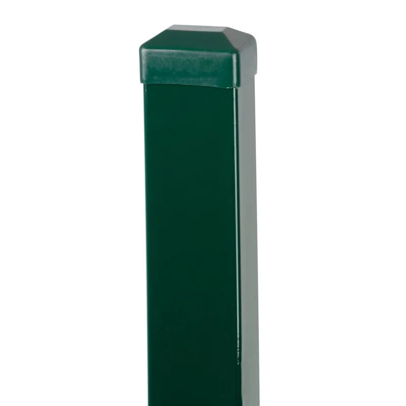 Stĺpik 1600/60x40/1,25 mm, zelený, hranatý, Zn+PVC, RAL6005