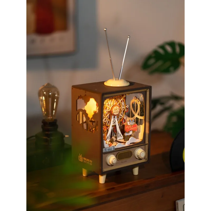 RoboTime 3D Drevené puzzle Karneval pri západe slnka