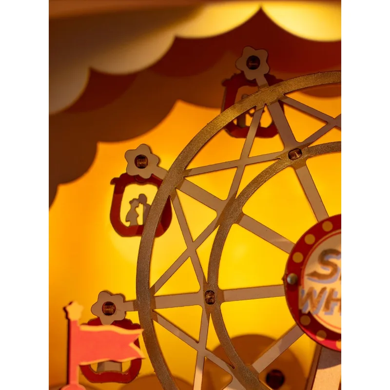RoboTime 3D Drevené puzzle Karneval pri západe slnka