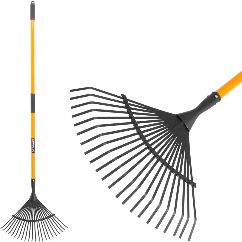Hrable na lístie, 22-zubé, vejárové, sklolaminátová násada 150 cm