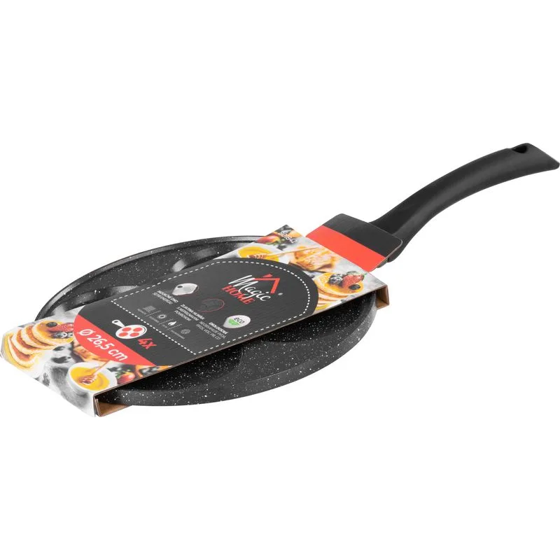 Panvica na lievance a volské oko, 4 kusy, indukcia, 27 cm
