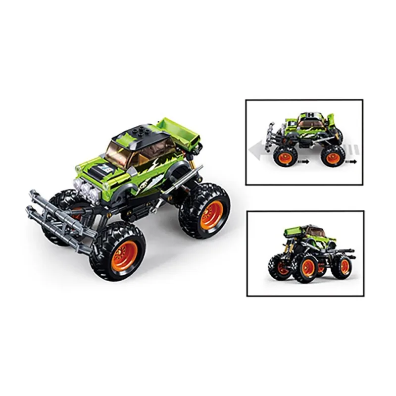 Sluban Power Bricks M38-B1158 Naťahovacie auto Bigfoot Green BKI