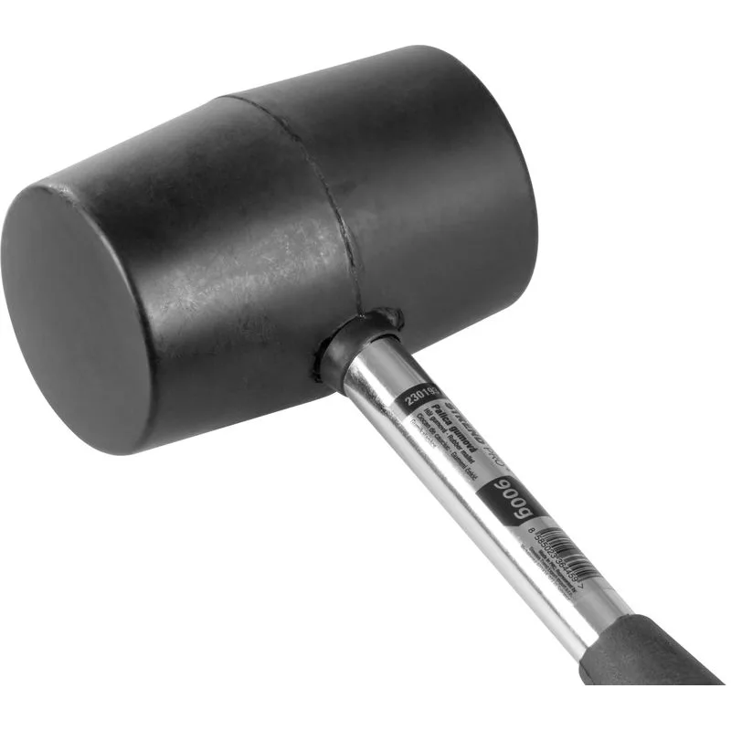 Gumené kladivo BlackHead, 900 g, kovová rúčka