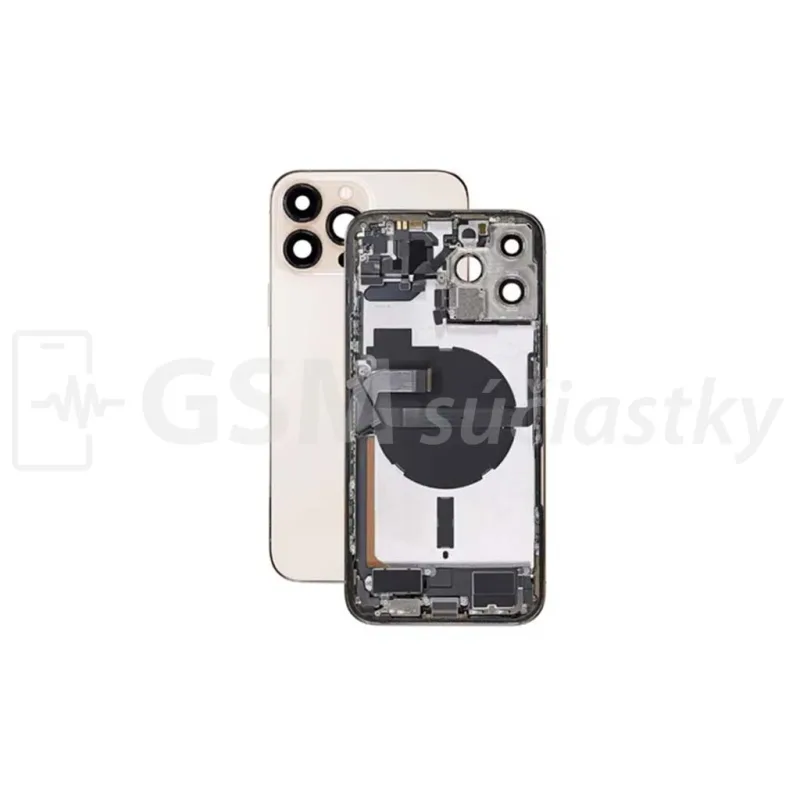 iPhone 13 Pro Max - Zadný Housing s Malými Dielmi - Zlatý