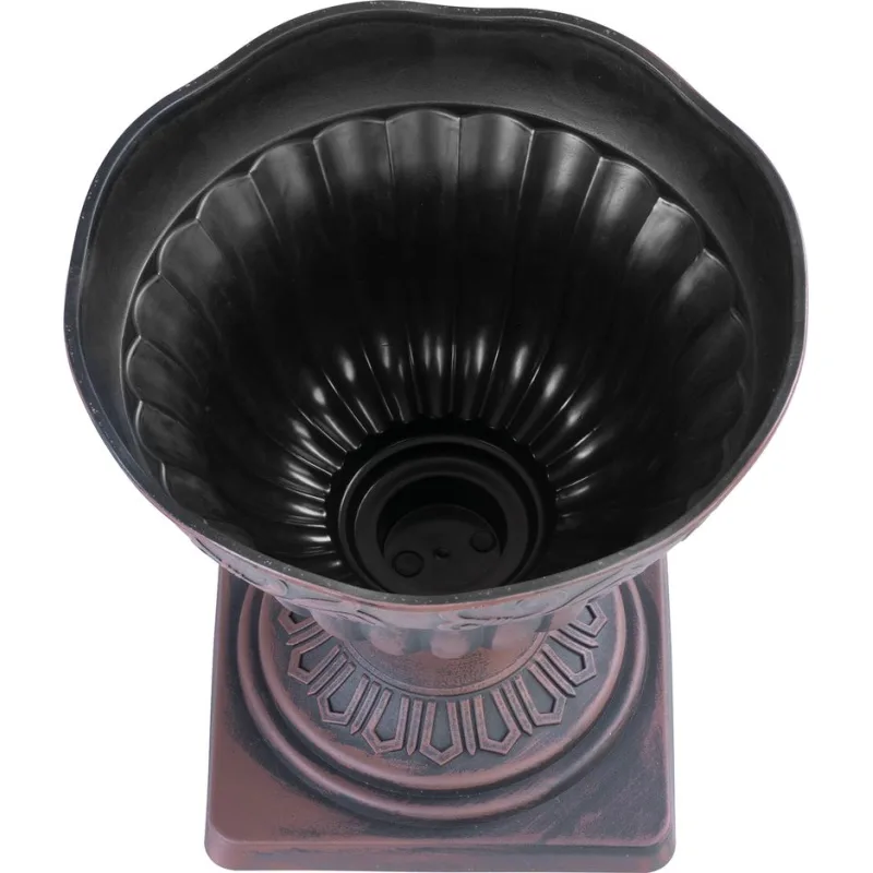 Medený kvetináč Strend Pro Antik, 30x30 cm, metalický efekt