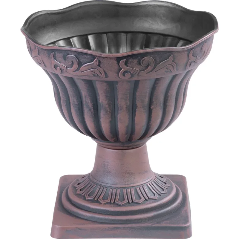 Medený kvetináč Strend Pro Antik, 30x30 cm, metalický efekt