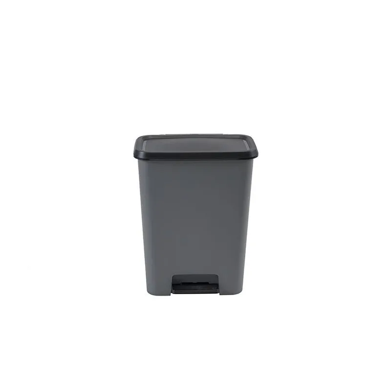 Kôš na odpadky Curver COMPATTA BIN 50L, čierny/sivý