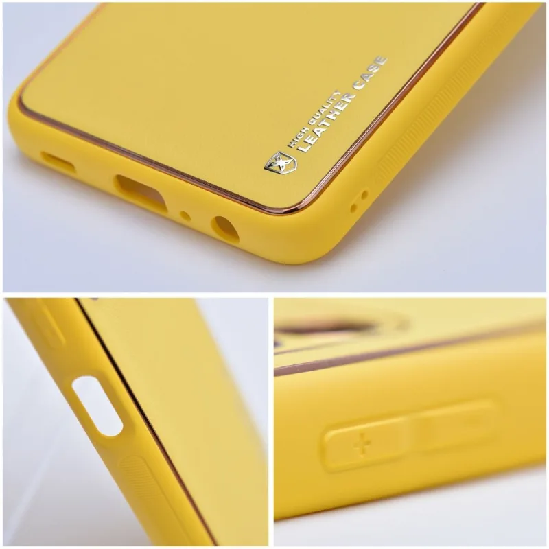 Leather Case Zadný kryt Leather pre Samsung Galaxy A25 5G, A256 Farba: Žltá