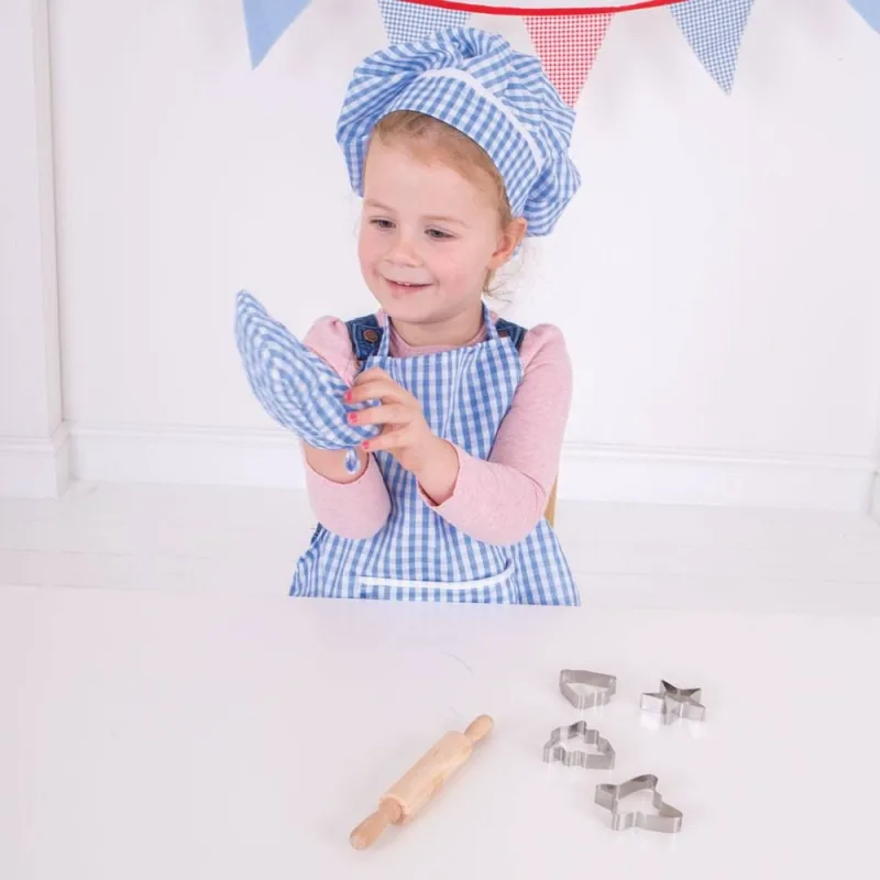 Bigjigs Toys Modrý set šéfkuchára