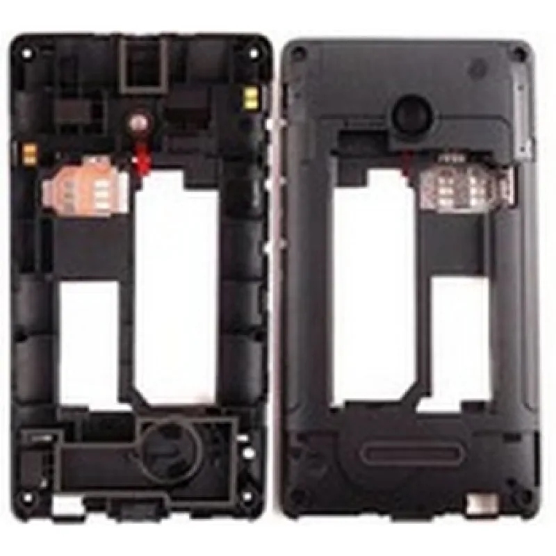 Kryt Microsoft Lumia 435, 532 Dual SIM stredový + Sklíčko kamery Farba: stredový rám - 2 SIM karty