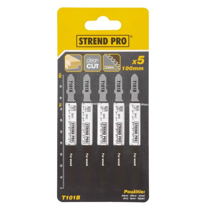 List STREND PRO T101B 100 mm, 10z, drevo, bal. 5 ks