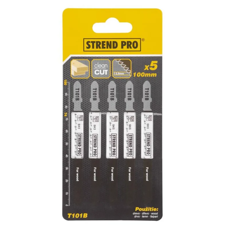 List STREND PRO T101B 100 mm, 10z, drevo, bal. 5 ks