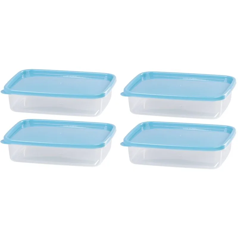 Dózy na potraviny MagicHome Lunchbox, 1 l, sada 4 ks, obdĺžniková