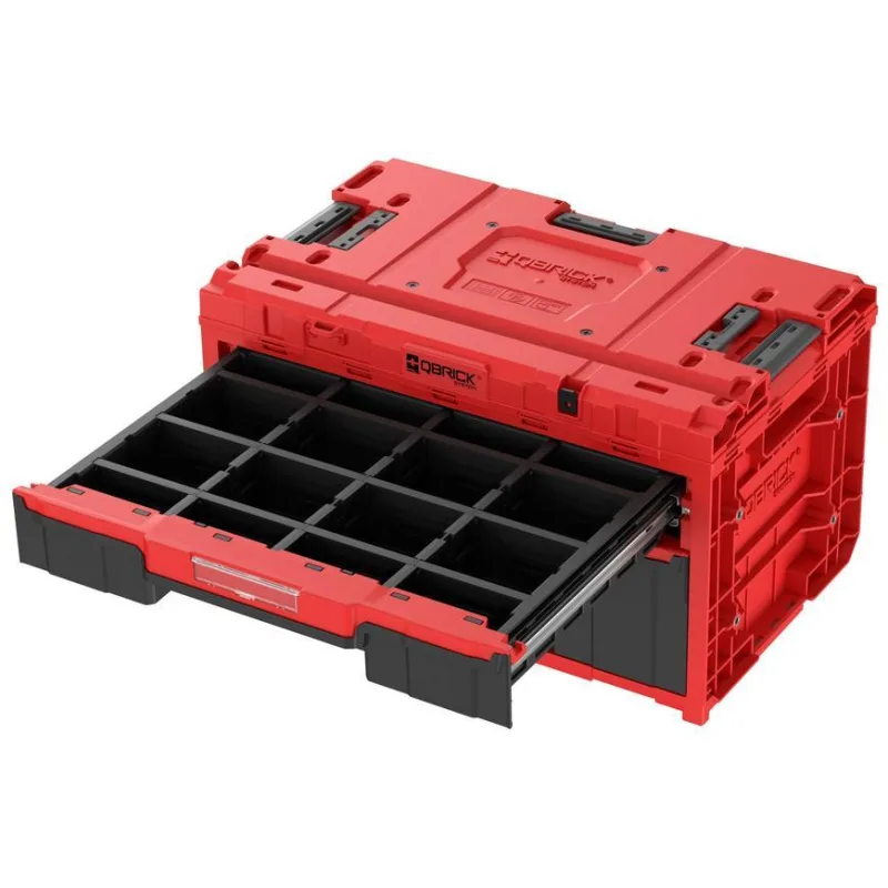 Box QBRICK System ONE Workshop Red - Cart, 3x Toolbox, 4 dielna sada boxov na náradie