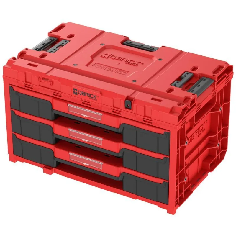 Box QBRICK System ONE Workshop Red - Cart, 3x Toolbox, 4 dielna sada boxov na náradie