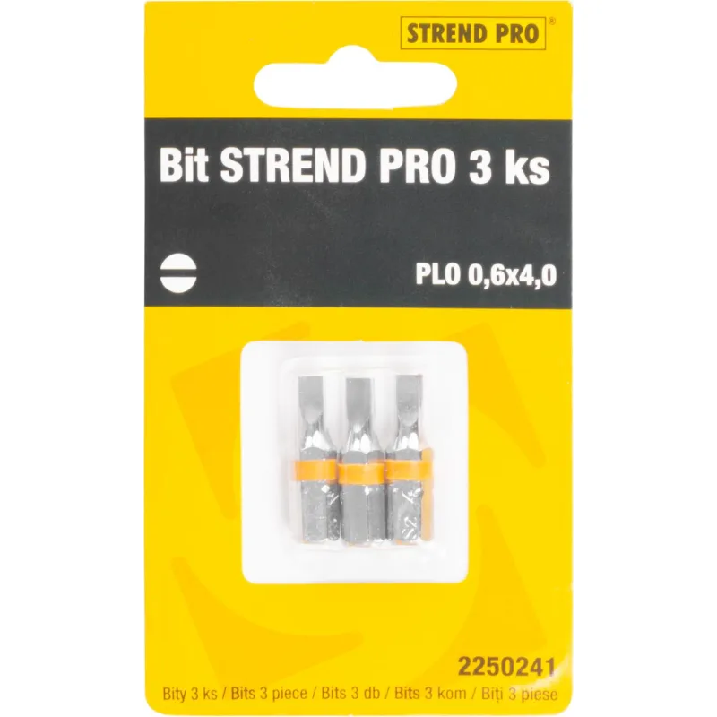 Bit Strend Pro Plochý 0,6x4, balenie 3 ks