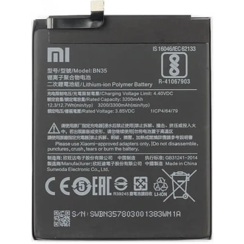 Batéria Xiaomi Redmi 5 - BN35 Farba: Baterka