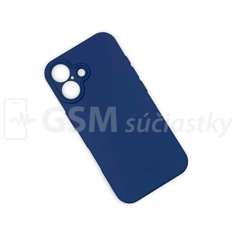 Soft Flex Silikónový kryt na mobil iPhone 16, Modrý