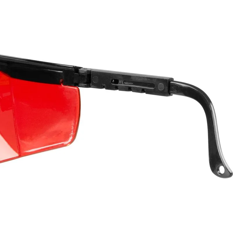 Okuliare Safetyco B507, červené, ochranné, nastaviteľné