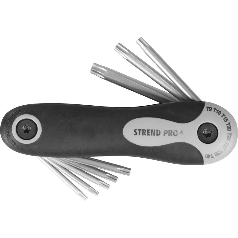 Sada kľúčov Strend Pro HK0208 – 8 dielna, Torx, sklápacia