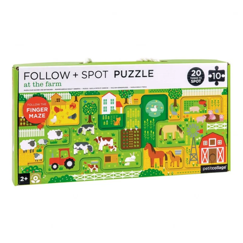 Petitcollage Bludisko a puzzle Farma