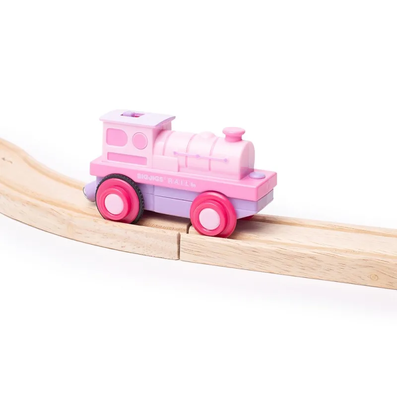 Bigjigs Rail Elektrická lokomotíva Silná ružovka