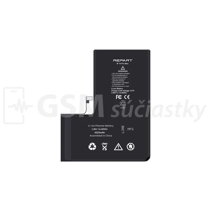 Apple iPhone 14 Pro Max – Batéria 4 323 mAh (Zobrazuje zdravie)