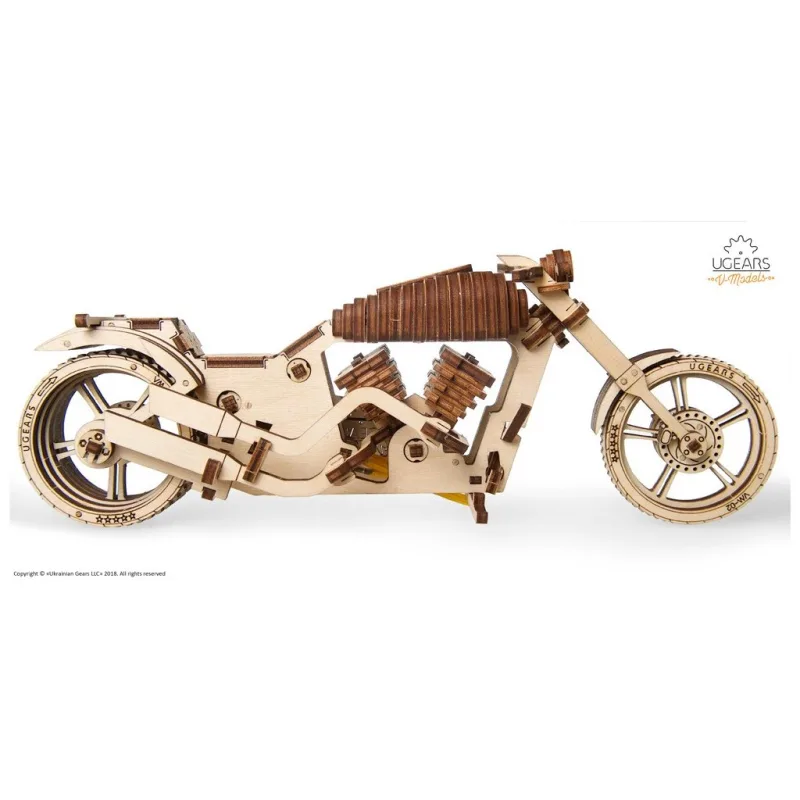 Ugears 3D mechanické puzzle - VM-02 Motorka 189 ks