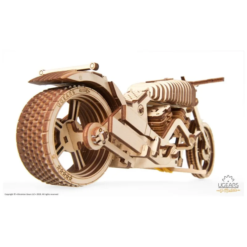 Ugears 3D mechanické puzzle - VM-02 Motorka 189 ks