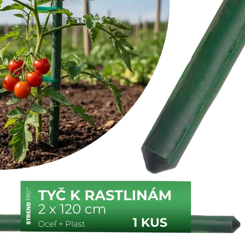Tyč oporná k rastlinám a paradajkám Garden SB 20/1200 mm