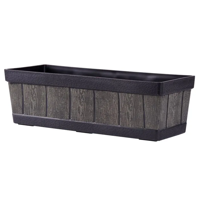 Kvetináč Woodeff – 15x47x17 cm, efekt dreva