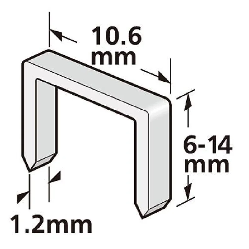 Spony Strend Pro Premium J910, 10 mm, balenie 1000 ks