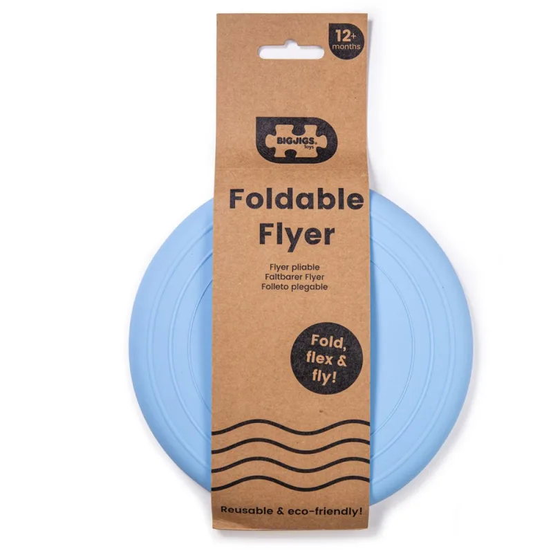 Bigjigs Toys Silikónové frisbee modré Powder
