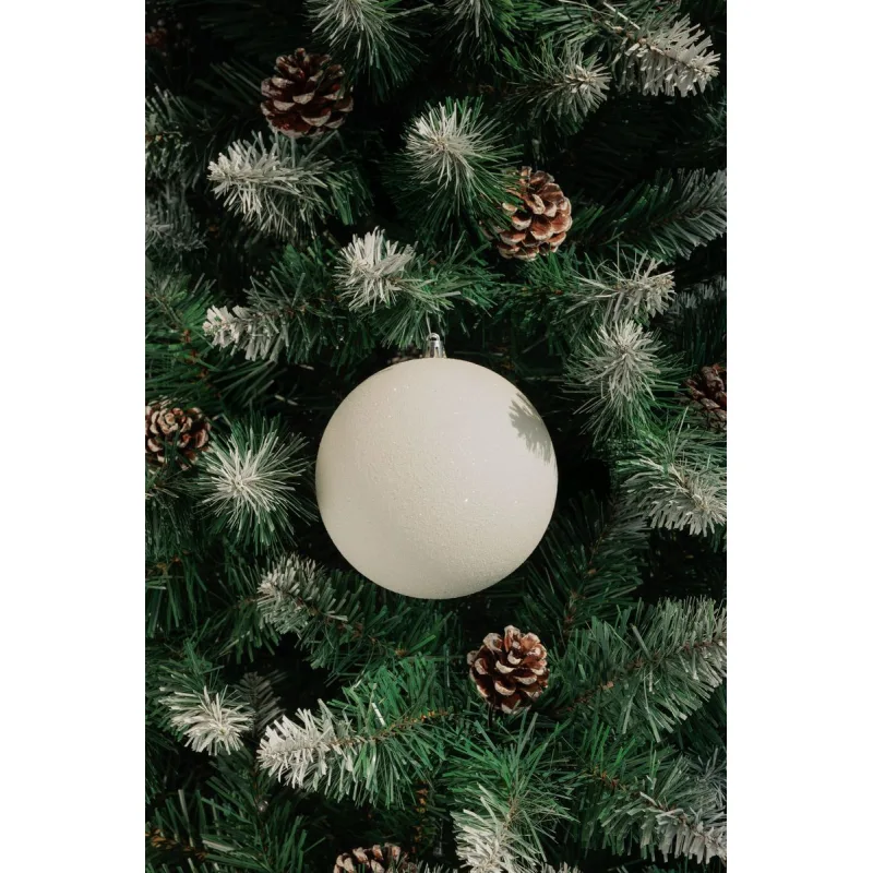 Gule na vianočný stromček, 2 ks, biele, 12 cm