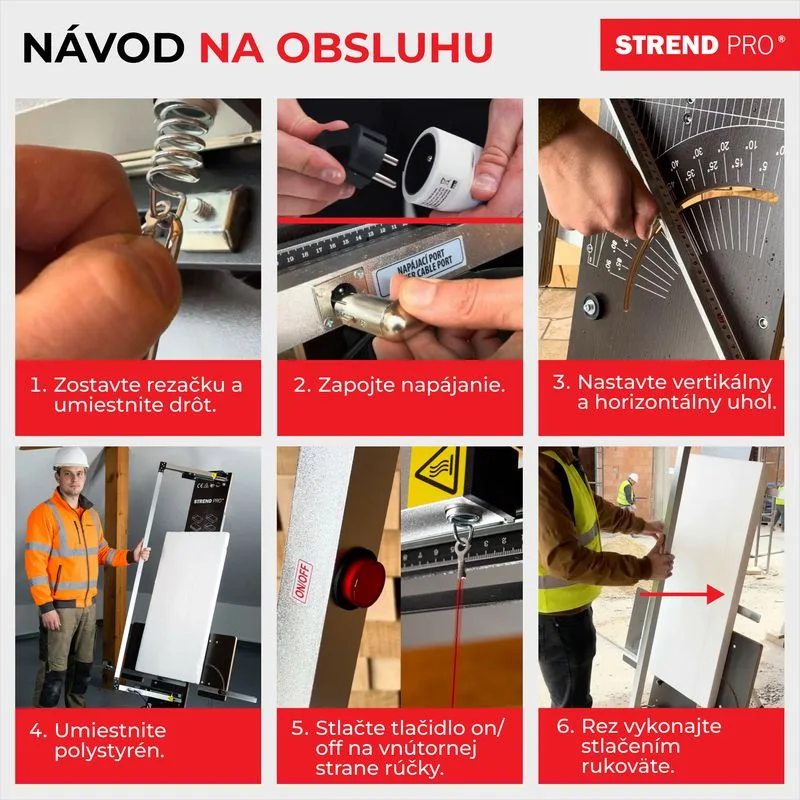 Rezačka Strend Pro SDDR-140, 30 - 140 cm, rezný uhol max 90° na polystyrén, 200 W, elektrická, stojanová