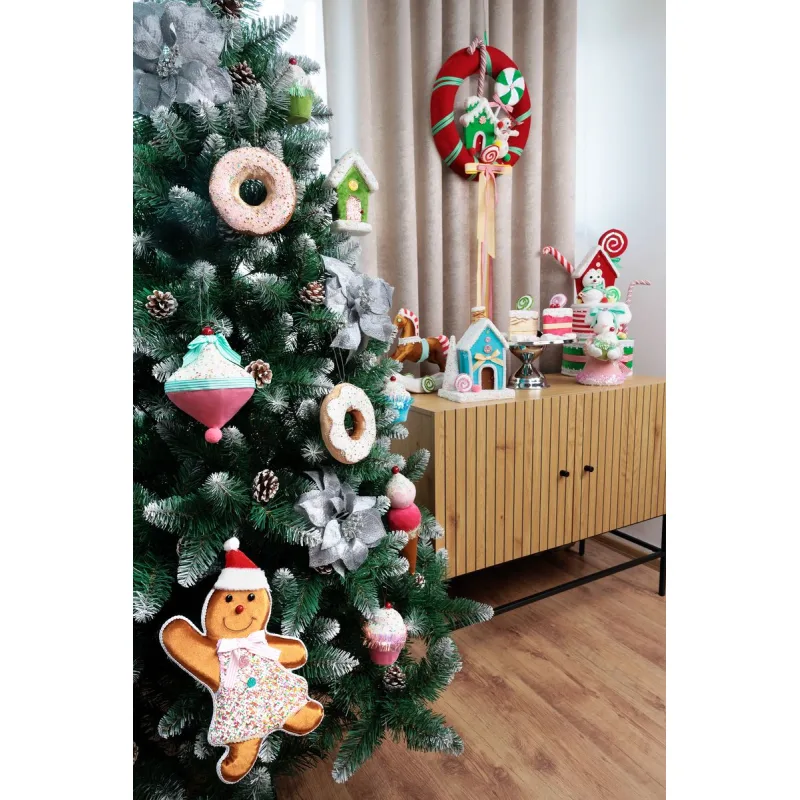 Veniec na dvere MagicHome, vianočná dekorácia, 40x95 cm
