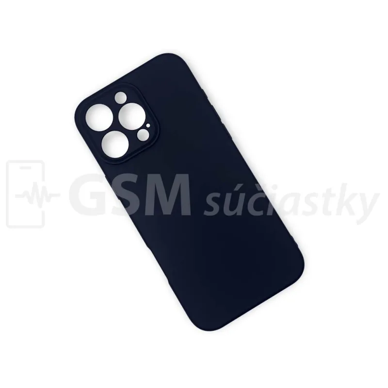 Soft Flex Silikónový kryt na mobil iPhone 16 Pro Max, Čierny