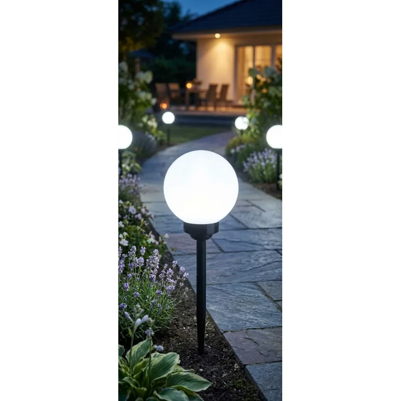 Solárna lampa Birdun 20 cm – 4 LED, studené svetlo