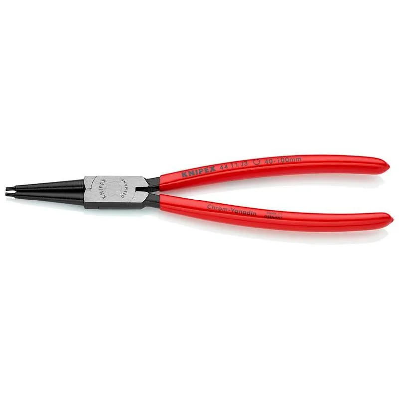 Kliešte KNIPEX 44 11 J3 – rovné, vnútorné poistné krúžky, 40-100 mm