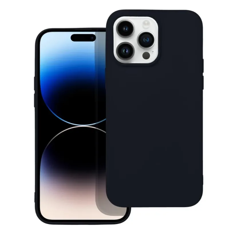 Soft Flex Puzdro na mobil iPhone 14 Pro Max, Čierne