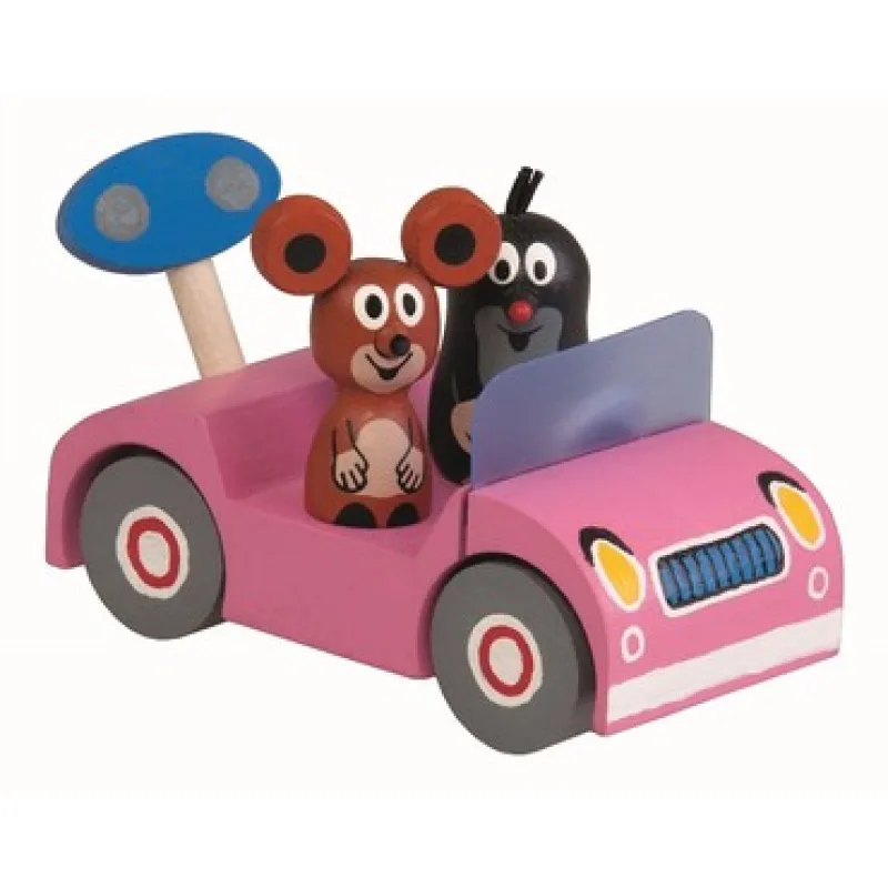 Detoa Krtko na výlete - ružové auto