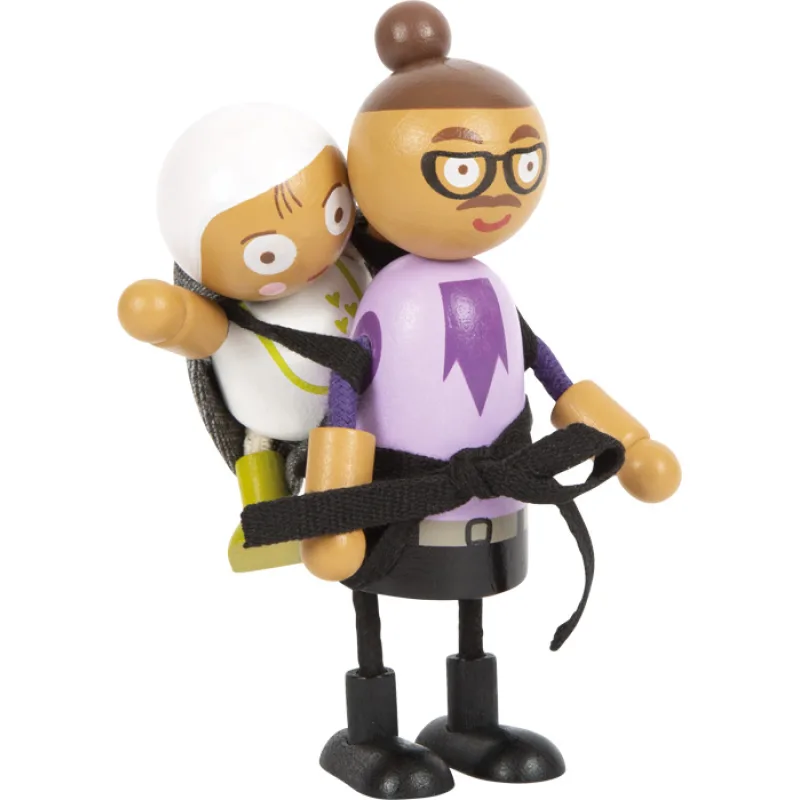 Ohybné bábiky rodiny s dieťaťom