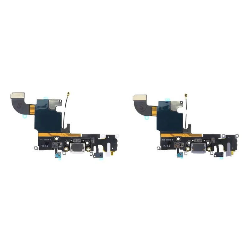 Flex kábel nabíjania Iphone 6S - nabíjací konektor, mikrofón Farba: sivá