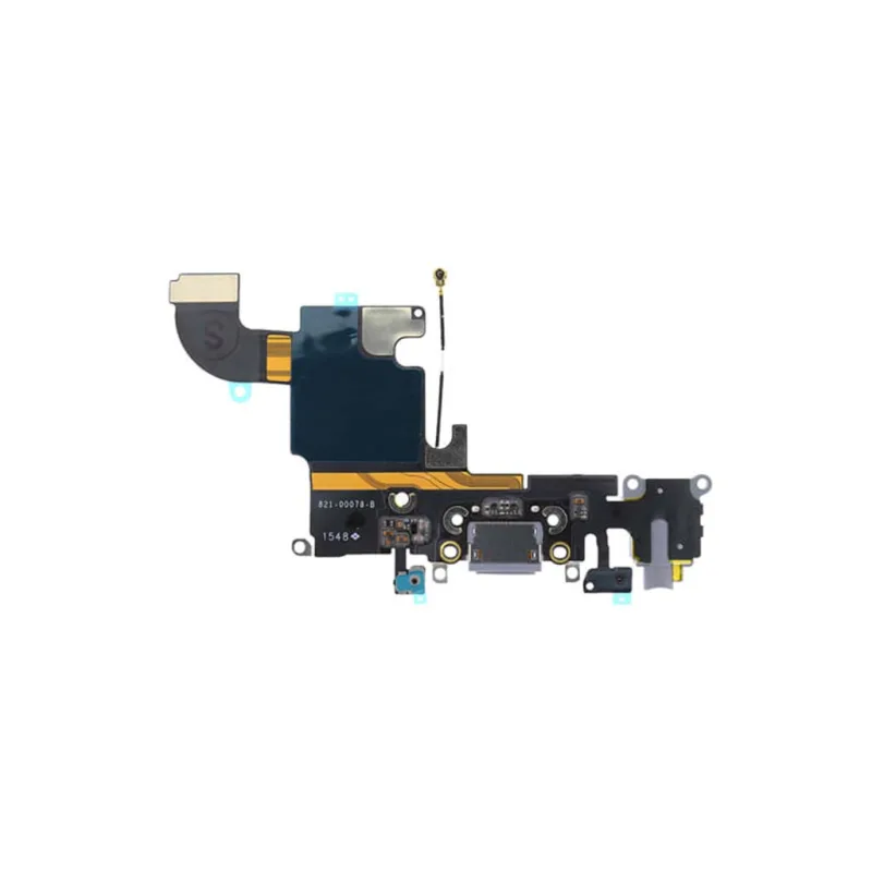 Flex kábel nabíjania Iphone 6S - nabíjací konektor, mikrofón Farba: sivá