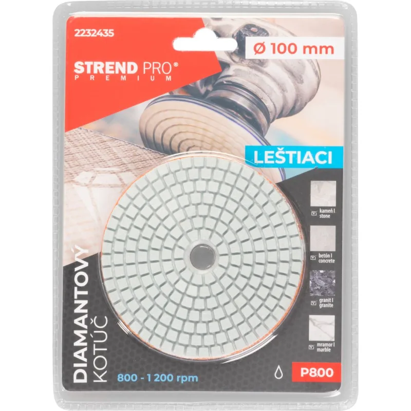 Kotúč Strend Pro Premium P800 100 mm, diamantový, leštiaci