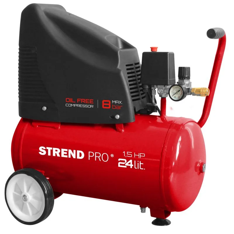 Kompresor Strend Pro OF1524, bezolejový, 1,1 kW, 24 litrov
