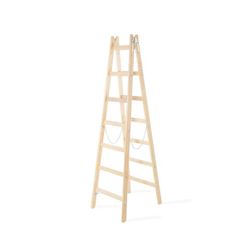 Drevený rebrík Strend Pro, 2x7 priečky, 2,26 m, 150 kg
