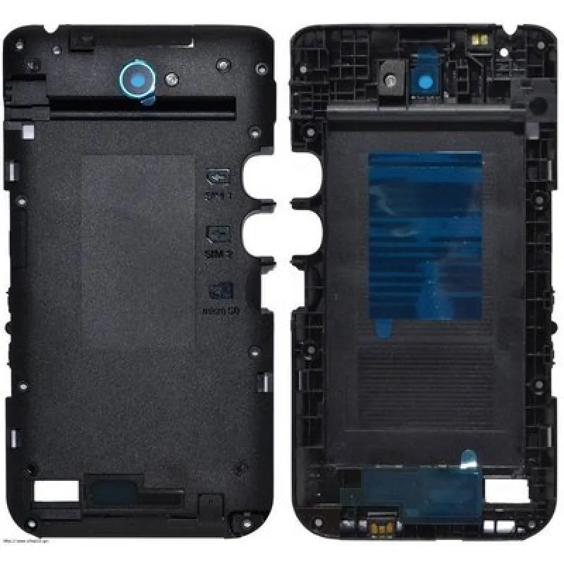 Kryt Sony Xperia E4, E4 Dual SIM stredový rám + sklíčko kamery Farba: stredový rám - 2 SIM karty